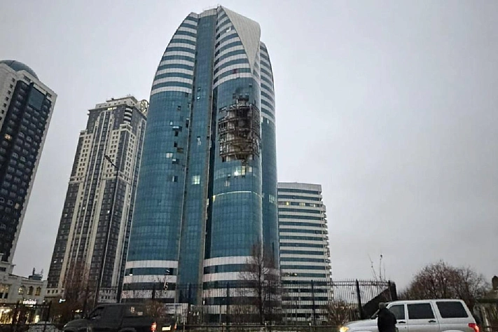 В Грозном произошёл взрыв в небоскрёбе