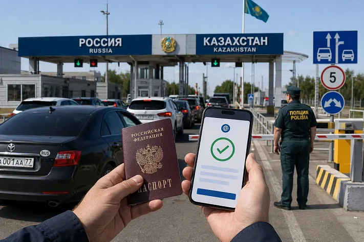Казахстан вводит платное разрешение на въезд для россиян