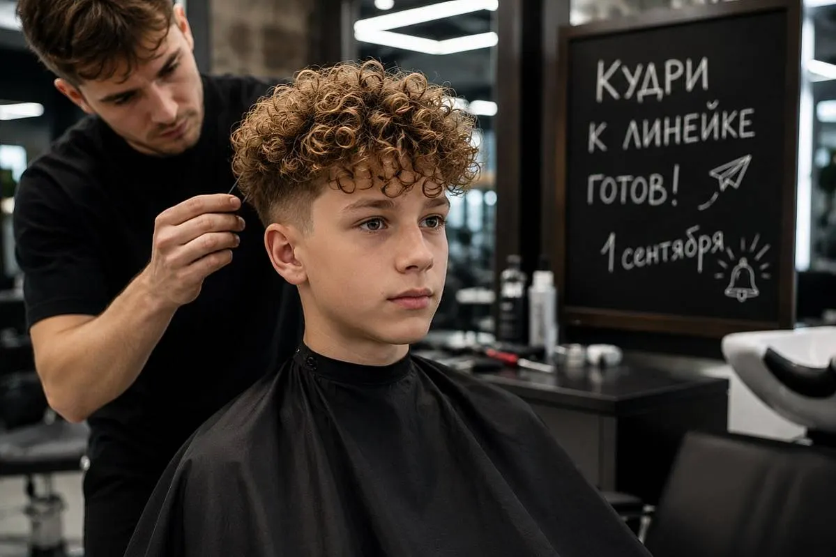 Школьники перед 1 сентября массово идут за кудрями