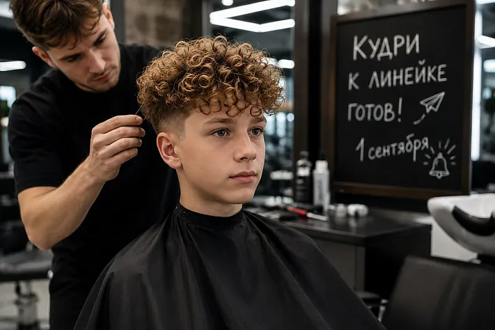 Школьники перед 1 сентября массово идут за кудрями
