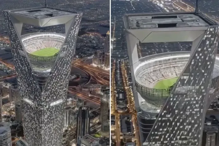 Саудовская Аравия построит первый в мире стадион в небоскрёбе