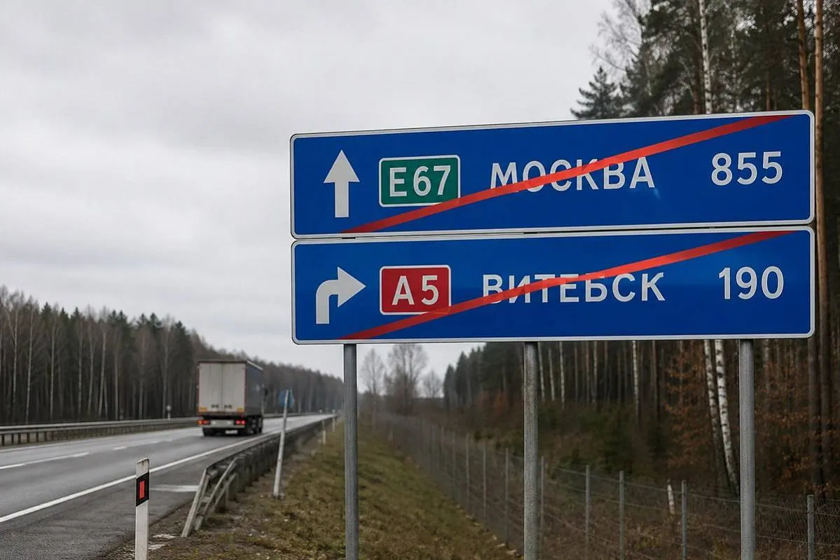 Латвия готовится убрать указатели на Россию и Беларусь