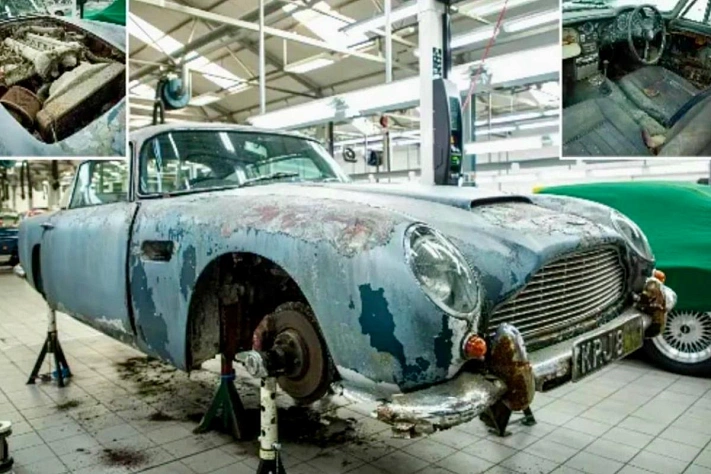 Забытый ржавый Aston Martin DB5 может стоить миллион фунтов стерлингов