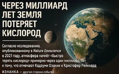Учёные предсказали исчезновение кислорода на Земле