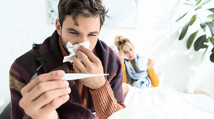 Мужчины действительно тяжелее переносят простуду и грипп