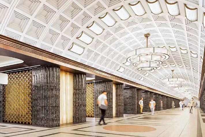 В Москве показали дизайн станции Кольцевой линии — «Достоевской» 