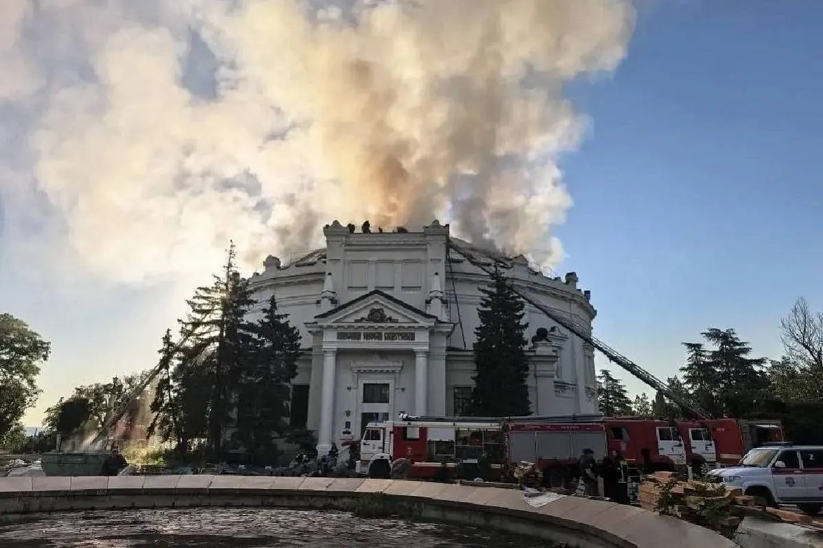 Дрон ударил по панораме «Оборона Севастополя»