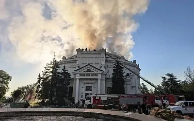 Дрон ударил по панораме «Оборона Севастополя»