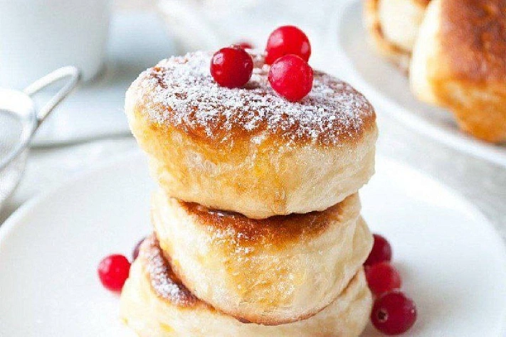 Пышные оладьи на дрожжах