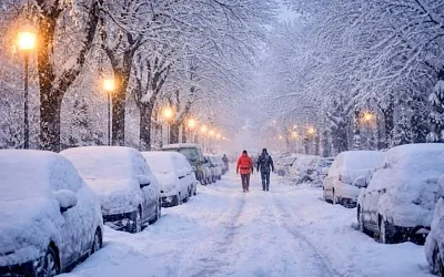Лёд и снег парализовали транспорт в Европе