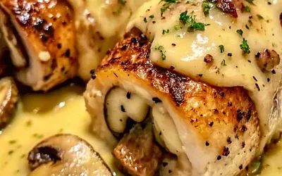 Курица, фаршированная грибами и сыром: сытное блюдо с ароматом чеснока