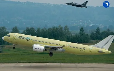 Первый серийный МС-21 успешно совершил испытательный полёт в Иркутске