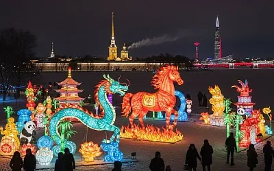 В Петербурге открылся фестиваль китайских фонарей