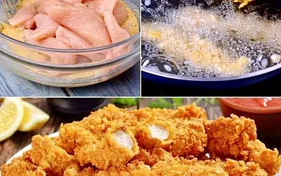Рецепт хрустящих куриных полосок — идеальный перекус для всей семьи!