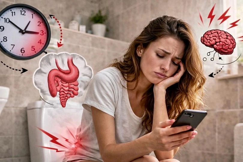 телефон в туалете оказался не такой безобидной привычкой