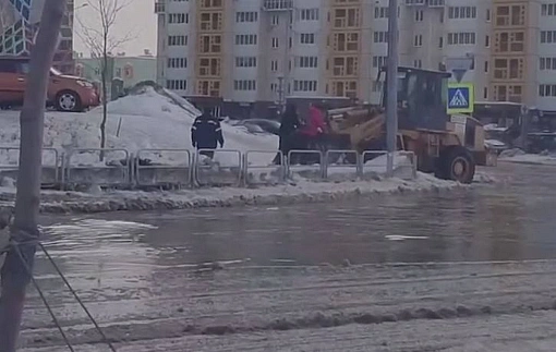 Челябинский тракторист перевозил пешеходов через затопленную дорогу