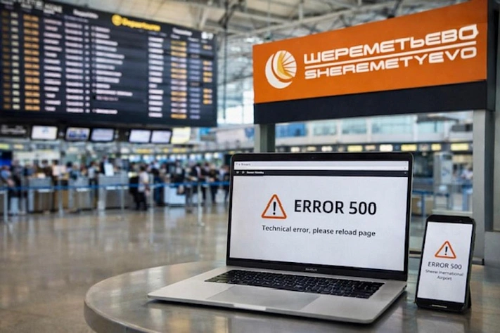 Сайт Шереметьево временно недоступен из-за технических причин