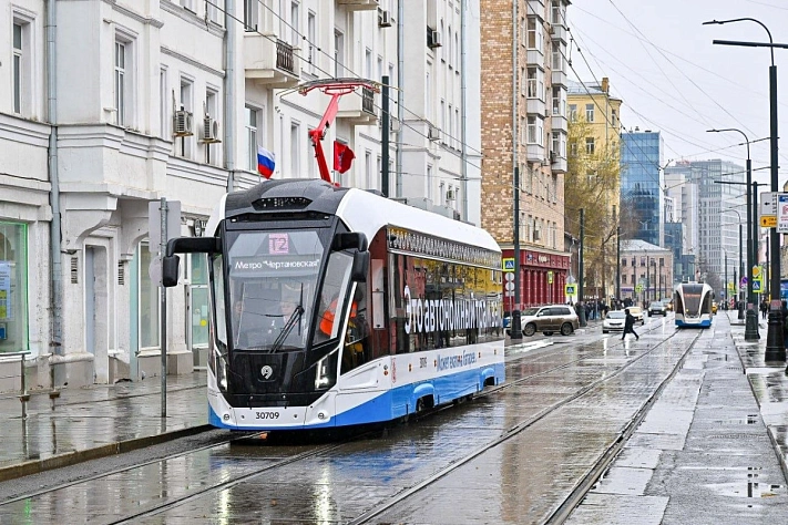 В Москве открылся самый длинный трамвайный маршрут в мире