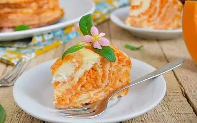 Творожная запеканка с тыквой 