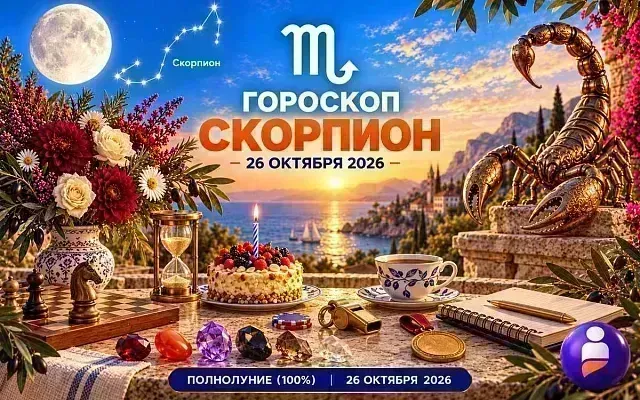 Гороскоп для рождённых 26 октября о здоровом азарте