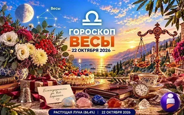 Гороскоп для рождённых 22 октября о своих заслугах