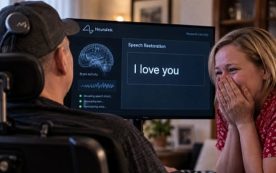 Neuralink показала признание в любви без голоса