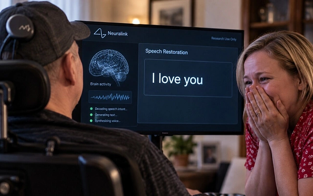 Neuralink показала признание в любви без голоса