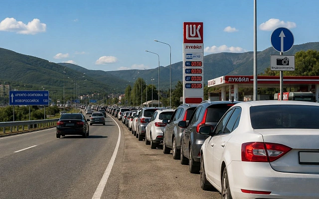 Геленджик остался без бензина на АЗС