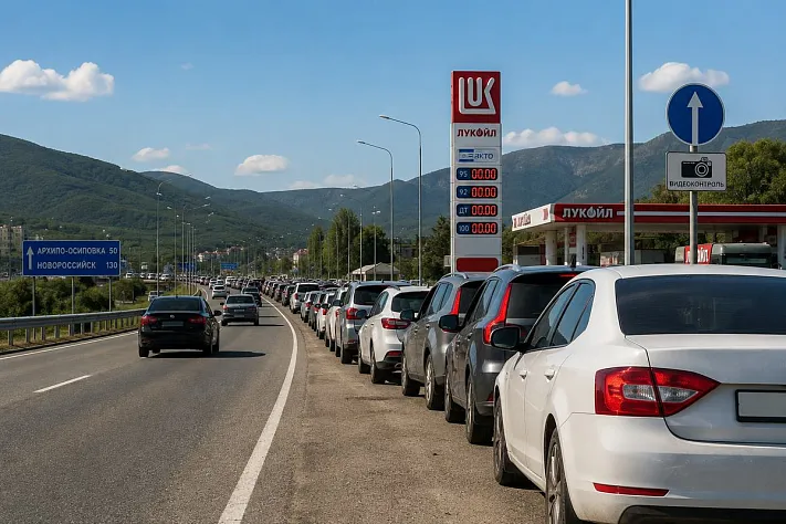 Геленджик остался без бензина на АЗС