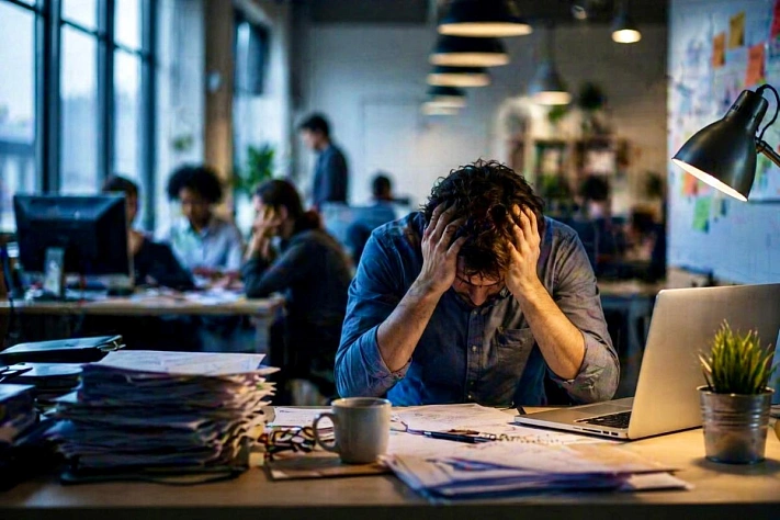 Рабочий стресс оказался опаснее обычной усталости
