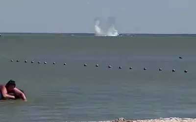 В Азовское море рухнул штурмовик Су-25