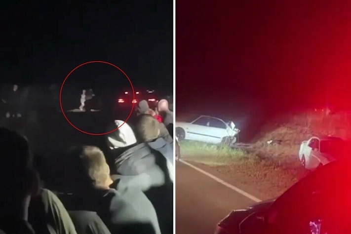 Под Иркутском машина врезалась в толпу, погибла 17-летняя девушка