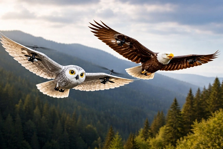 В Китае показали беспилотники, которые машут крыльями