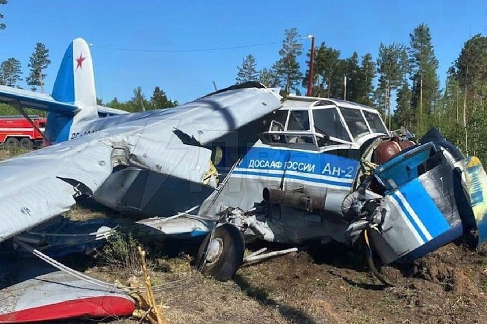 Самолёт Ан-2 совершил жёсткую посадку в Забайкалье