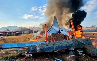 Авиакатастрофа в Южной Корее: патрульный самолёт ВМС разбился на горе