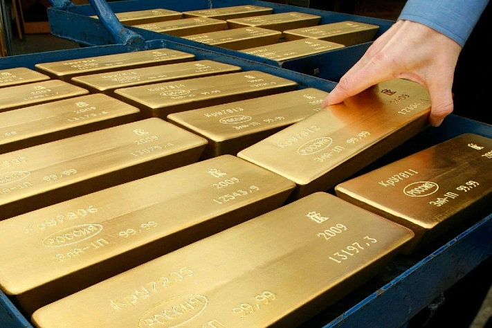 Золотые резервы России выросли на фоне подорожания драгметалла