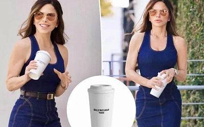 Лорен Санчес и сумка за $5750 в виде стакана: дорого, глупо, Balenciaga
