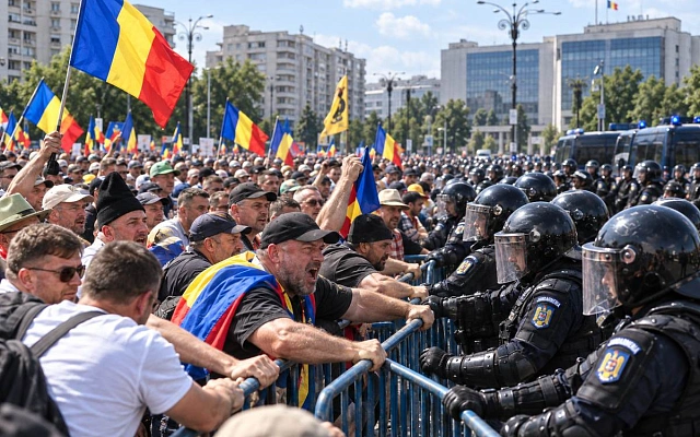 В Бухаресте протест фермеров перерос в столкновения