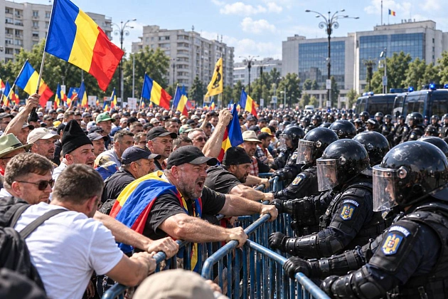 В Бухаресте протест фермеров перерос в столкновения