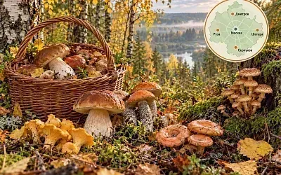 Грибы Подмосковья осенью — от белых до поздних опят