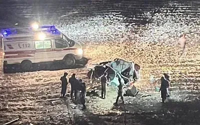В Дагестане машина наехала на лошадь и свалилась в обрыв