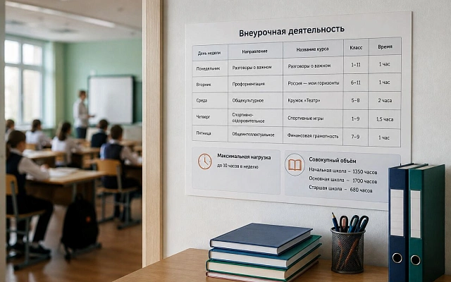 Минпросвещения уточнило лимиты школьной внеурочки