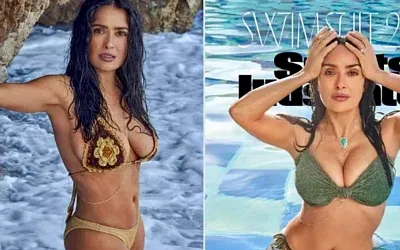 Сальма Хайек в бикини на обложке Sports Illustrated: ей 58