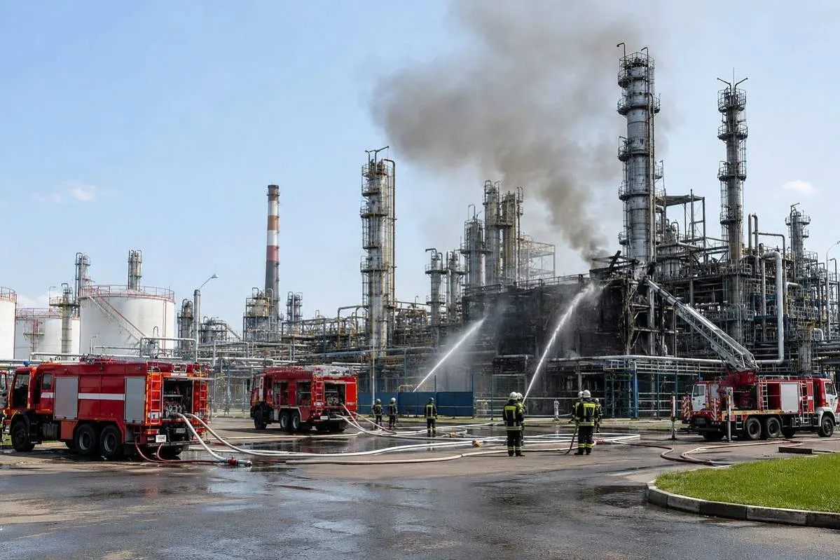 Пять человек пострадали при пожаре на Ильском НПЗ