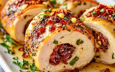 Куриные рулетики со шпинатом и вялеными помидорами: изысканный рецепт для особого ужина