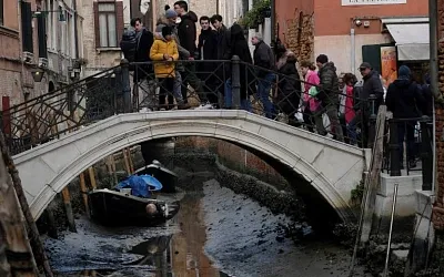 В Венеции пересохли почти все каналы