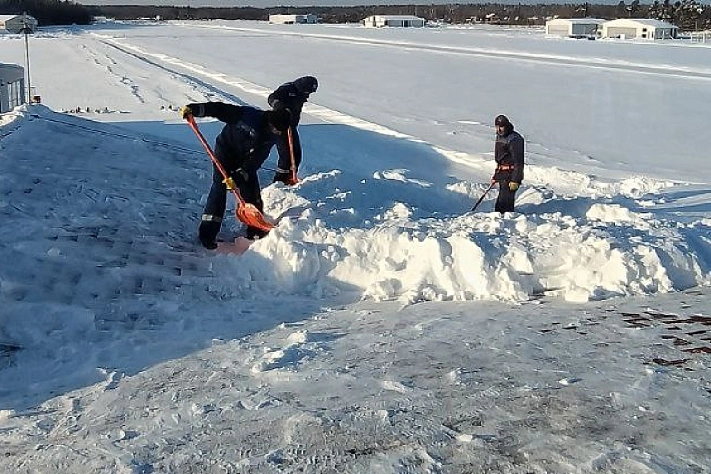 Уборка снега как фитнес