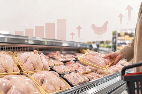 Курица подорожала почти на 16% за год