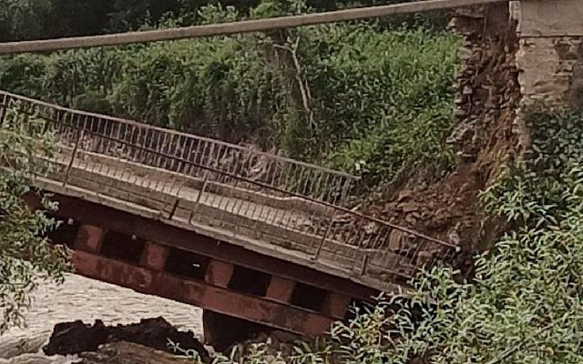 В Дагестане обрушился мост через реку Рубас