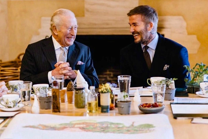 Карл III и Дэвид Бекхэм собрались ради главого сада сезона